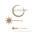 Moon Star Hair Clips for Women Girls